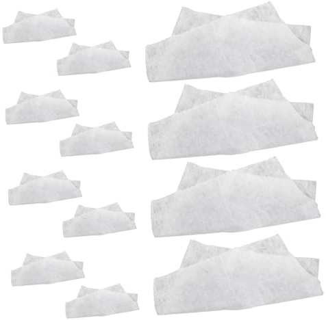 12pcs White Range Hood Filter Paper Sheets for Kitchen Vent Filtration | Non Woven Fabric, Heat Resistant Design, Anti Backflow Filtration, Convenient Cleaning, Kitchen Use