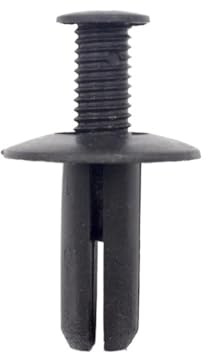 GVGMTAEAVZ 30 pezzi 100 rivetti in plastica nera a pressione foro da 8 mm pannello di rivestimento clip fissaggio espansione auto universale Elementi di fissaggio per autoveicoli(100Pcs)