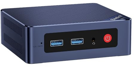 Beelink Mini S13 Mini PC, Intel Twin Lake N150 (4C/4T, fino a 3.6GHz), 16GB DDR4 RAM 500GB M.2 2280 SSD, Mini Desktop Computer 4K 60Hz Dual HDMI, WiFi6, Bluetooth5.2, Gigabit Ethernet