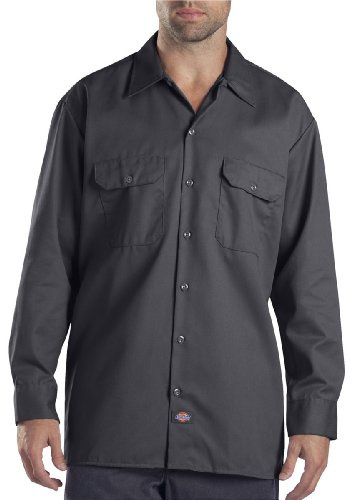 Dickies Långärmad arbetsskjorta för män, stor och lång, 2T