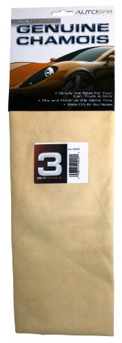 AutoSpa 40202AS Genuine Full Skin Chamois, 3 sqft