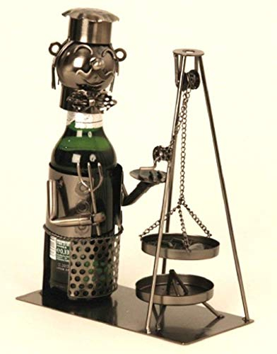 Bier Flaschenhalter Schwenker Grillmeister am Schwenkgrill Metall Flaschenständer Metallständer Koch