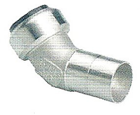Edelstahl Steckfitting Tectite Bogen 45° 28 mm Innen/Außen lösbar, TS040