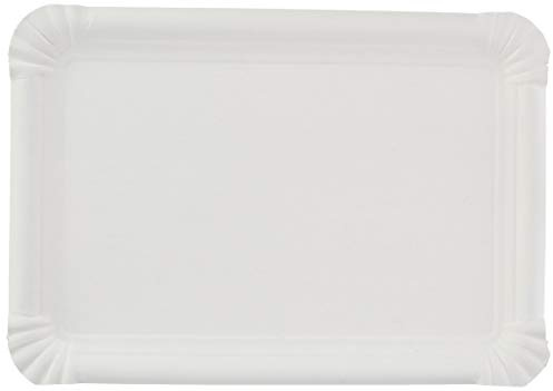 García de Pou, Bandejas Pastelería de Cartón, Set de 250, 23 x 17 cm, Blanco