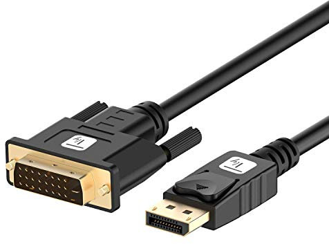 Techly 109139 Cavo Monitor DisplayPort Maschio a DVI Maschio Passivo 3 Metri Nero Nero
