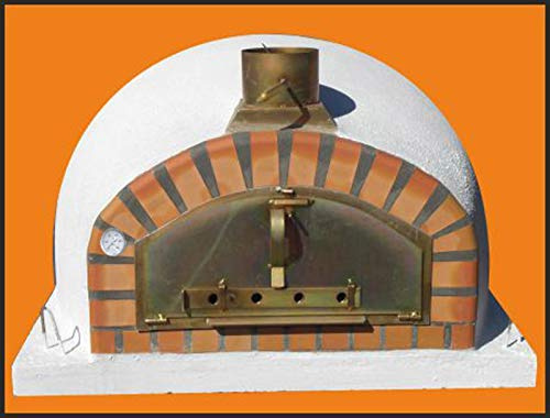 Traditioneller Steinbackofen Pizzaofen Pizzaioli 100 inkl. Kaminrohr und Regenhut