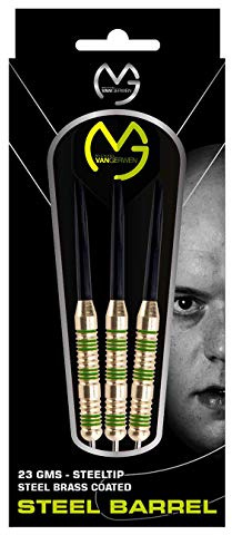 XQmax MVG 3er Dart-Set Michael Van Gerwen, messingbeschichtete Barrel, 23 Gramm
