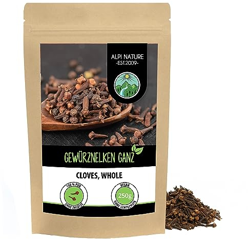 Alpi Nature Cloves Whole 250g 8.8 oz, Dried Whole Clove Buds, Cloves Spice for Cooking