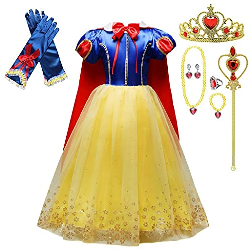 Lito Angels Costume Principessa per Bambina, Blu, 3-4 Anni 104