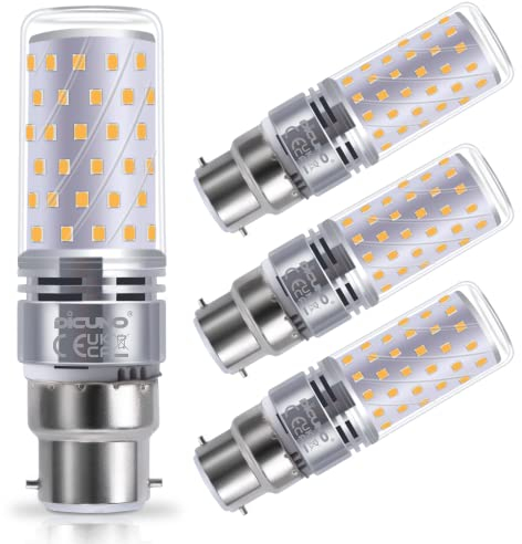DiCUNO Ampoule LED B22 10W, Équivalent 130W halogène, 1400lm, 4000K Blanc neutre, Culot à baïonnette B22 maïs, Ampoule Maïs LED Non-dimmable, Lot de 4