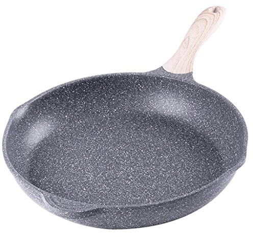 OQHAIR Padella Antiaderente, Padella Antiaderente in Pietra, La Migliore Padella Antiaderente con Manico Soft Touch, Compatibile con Induzione (Dimensioni : 28cm) (28cm)