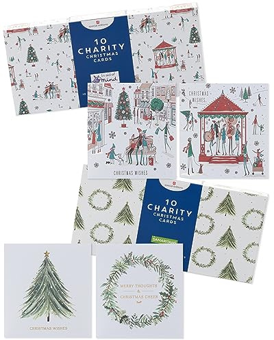 UK Greetings Weihnachtskarten für Ihn/sie/Freund, 4 Designs, mit Aufbewahrungsschachteln, 20 Stück