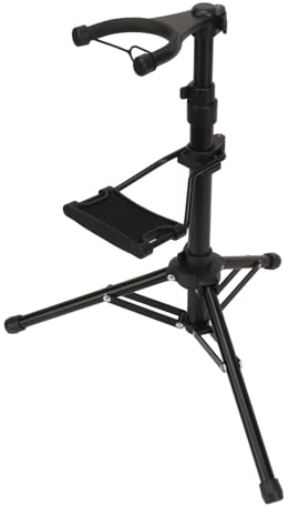 Blasinstrumentenständer, Faltbares Stativ aus Aluminiumlegierung, Höhenverstellbar, Digitaler Blasinstrumentenhalter, Elektronischer, Lässiger