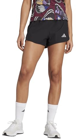 adidas Damen Pacer 3-Stripes Training Woven Shorts, Black, M