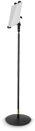 Gravity MA T TH 02 SET 2 Traveler tablet stand and one-handed adjustable microphone stand with circular base