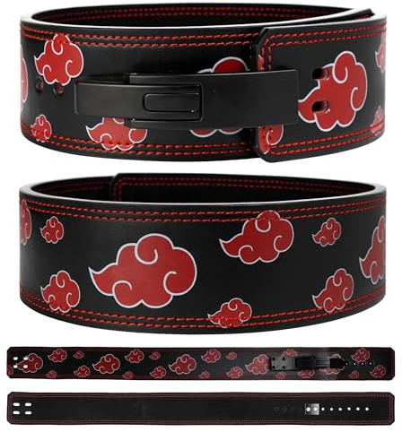 Akatsuki Weight Lifting Lever Belt | 10mm Premium Leather Weightlifting Belt for Powerlifting, Bodybuilding, Deadlift, Squats, Exercise Workout | Heavy Duty Best for Men & Women (Medium)