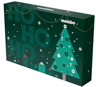 metabo Adventskalender 2025 - Werkzeugkalender mit 24 Überraschungen: Bits, Steckschlüssel, Bithalter & Griff - Profi Zubehör für Heimwerker - Geschenkidee Weihnachten