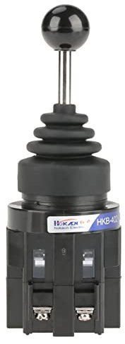 Baxnore CS 402 Joystick Switch, 4NO 4 Position Return Momentary Switch, Heavy Duty Mechanical Switch, Spring Return Joystick for Industrial Control