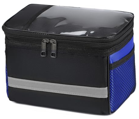DOUDINGMAO Lenkertasche für Rennräder, große Fahrräder, Aufbewahrungstaschen, wasserdicht, Handytasche, Fahrradrahmen, Packtaschen, Organizer, Pouc