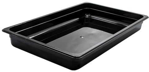 AcMax GN 1/1 Gastronormbehälter GN-Behälter 8,5 Liter Tiefe 65mm Kunststoff schwarz