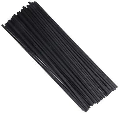Varillas de Ratán para Difusor, 50 Unidades Fibra Negra Alta Absorción