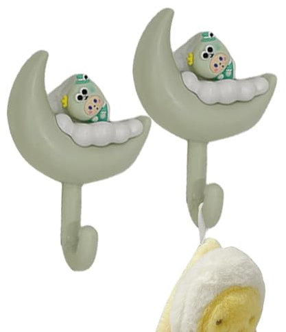 Generico Servitore per muro, supporto per tasti di | Cloud Aesthetic Key Hooks,2x gancio adesivo estetico NO TRACE NESSUN PUNCHING PER BAGNA CAMERA DA LETTA