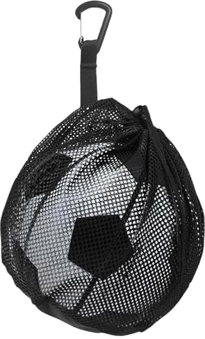 mkemka Ballnetz Ballsack Ballnetz 1 Ball mit Clip Basketball Zubehör Tragbare Sporttasche für Fußball Tennis Kinder Erwachsene