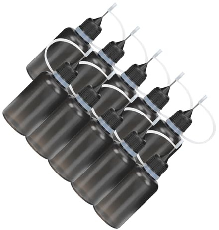 jojofuny 20 Pezzi Flacone Applicatore in Plastica Flessibile per Olio Leggero, Solventi e Altri Liquidi Ugello in Acciaio Resistente Perdite