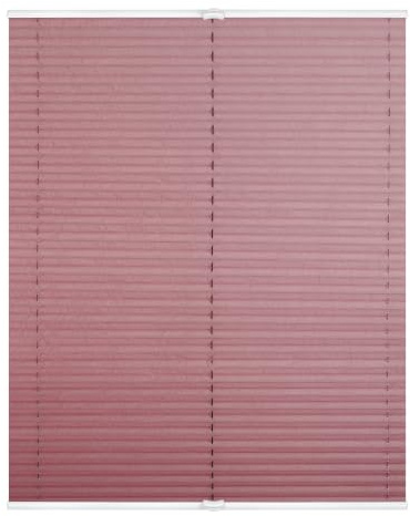 Lichtblick Plissee Klemmfix, ohne Bohren, verspannt, lichtdurchlässig, Blickdicht, Uni, mit eleganter Crushed Optik 90 cm x 130 cm (B x L), Altrosa