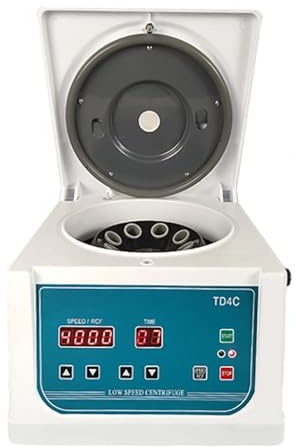 Centrifuga per Laboratorio, Centrifuga Da Laboratorio TD4C Centrifuga Elettrica A Bassa Velocità PRP Centrifuga Da Tavolo Con Display Digitale Macchina Centrifuga Da 0-4000 Giri/min Regolabile