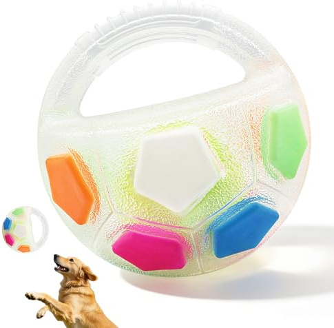 FOSER The Mellow Dog Calming Ball, Anti Stress Ball Hund, Hundeball Hundespielzeug, 12cm Schwimmfähiges Interaktives Hundespielzeug Balls für Große Mittelgroße Hunde