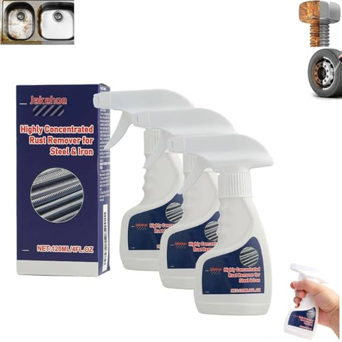 Removedor de óxido de metal de alta resistencia, spray eliminador de óxido de 360 ml para acero y hierro, removedor de óxido altamente concentrado, spray convertidor antióxido, spray multifuncional
