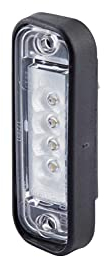 HELLA 2KA 010 278-311 Luce targa, LED, 12V, Montaggio, interno/Raccordo a vite, colore diffusore luce cristallino, Spina Spina piatta, elevata/Esterno, Quantità 1