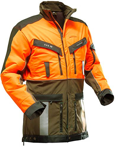 Pfanner Funktionsjacke Nachsuche 804335, Farbe:orange/grün, Größe:L