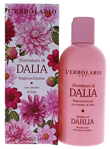 L'Erbolario Shower Gel – Moisturizing Body Wash for Hydrated Skin – Softening, Protecting Floral Body Soap for Daily Use - Shades of Dahlia - 8.4 oz