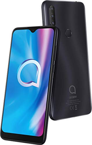 Alcatel 1S 2020 5028D Smartphone (15,8 cm (6,22 Zoll) HD+ Vast Display, 13+2+5 MP Kamera, Dual-SIM, 32 GB Speicher, 3 GB RAM, Android 10) Power Gray