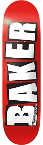 Baker Plateau Skate Brand Logo White 7.56 x 31.25