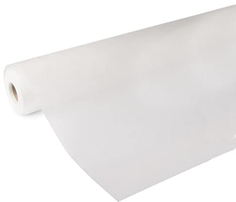 Fresco Rouleau fibre de verre lisse blanc à peindre 2500 x 100cm pré-traité 75g/m² Revêtement mural de rénovation, isolant thermique, protection murale