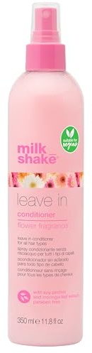 milk_shake Leave-In Conditioner Detangler Spray for Natural Hair - Leave In Conditioner for Curly Hair or Straight Hair - Protects and Hydrates Color Treated and Dry Hair - Flower Fragrance 11.8 Fl Oz