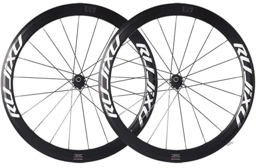 700C Rennrad-Laufradsatz Ultraleichte Vorder-Und Hinterräder Aus Alu-Legierung Schnellspanner-Laufradsatz Felgenhöhe 50Mm V/C-Bremsen Abgedichtete Lagernaben Unterstützung 8–11-Gang-Kassette