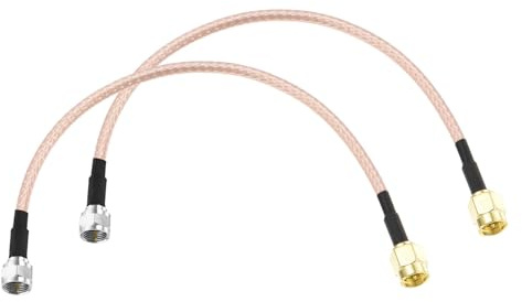 DMiotech 2 Pezzi Cavo Coassiale RG316 6 Connettori Adattatore SMA Maschio A F Tipo Maschio Cavo Di Estensione Antenna 50 Ohm Per Router Antenna GPS LAN Dispositivi Comuni