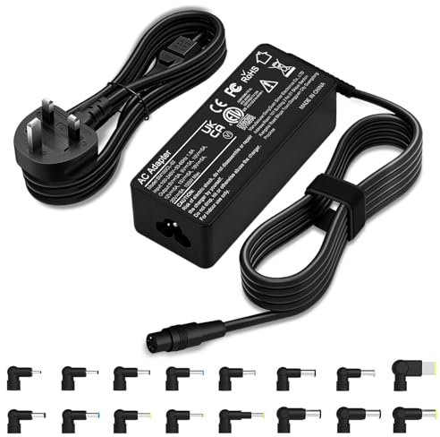 ZORUBUM 90W Laptop Charger AC Power Adapter for HP, Dell, Asus, Acer, Notebook Power Cord Supply with 16 Tips (Not USB C)