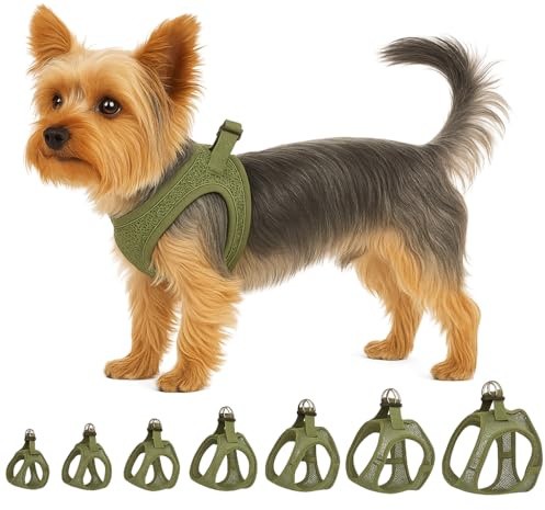 Hundegeschirr - hundegeschirr kleine Hunde - XS - Flamingo Harness Step&Go Bento Kaki