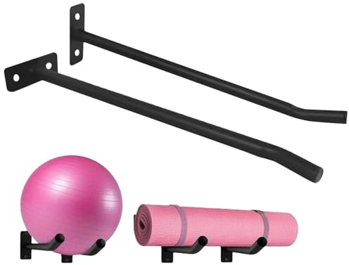 Wandhalterung, Yoga-Halterung | Paket mit 2 Wand-Titeln für Yoga-Raum | Organizer zur Aufbewahrung von Fitnessgeräten, Sport Galliali Rack für Frauen u