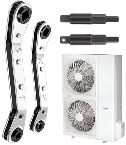 Innensechskantschlüssel-Set - Kühltechnik-Werkzeug | Multifunktionales Präzisions-Ratschlüssel-Set Für Heizung Sanitär Haushalt Gewerbe