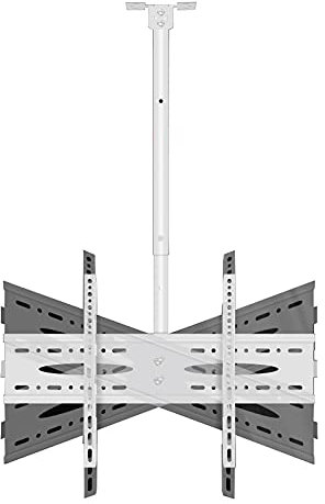 TV-Ständer TV-Wandhalterung Decken-TV-Halterung Vollbeweglicher 360°-Dreh-TV-Ständer für 40-60-Zoll-LCD-Flachbildfernseher Schwarz und Weiß,A