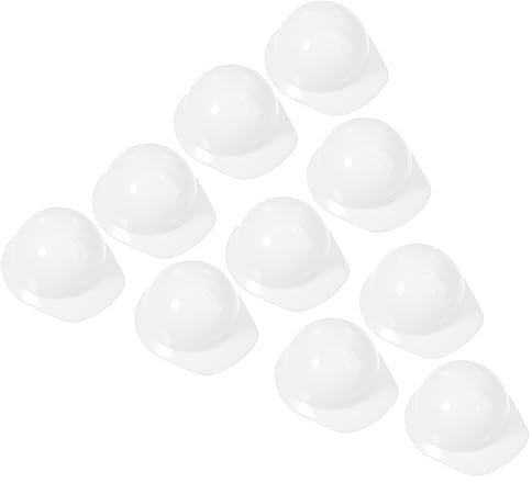 Kisangel Mini Caschi Da Costruzione in Plastica 20 Pezzi, Mini Casco Per Bambola e Animale Domestico, Accessori Decorativi Resistenti e Creativi Per Feste e Giochi