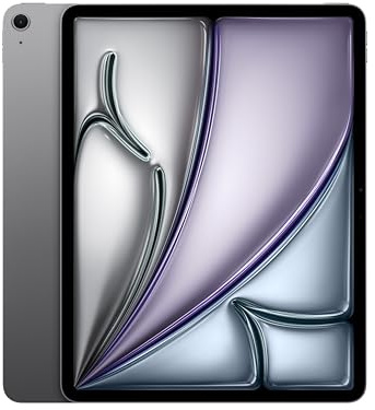 Apple iPad Air 13 tum (M4): Liquid Retina-skärm, 128 GB, skärmkamera och kamera på baksidan med 12 MP, wifi 7 med Apple N1, Touch ID, batteri som räcker hela dagen – rymdgrå