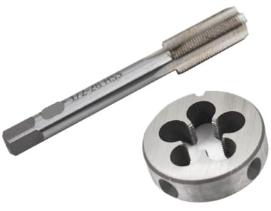 DEzxf9Rd Juego de machos y terrajas de 1/2-28 (1/2 x 28) 22LR 223 5,56 9 mm
