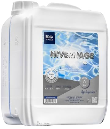 EDG by AQUALUX International - Hivernage Piscine - Anti Algues - Anti dépôts - Protection des Équipements et des Revêtements - Bidon 5 litres
